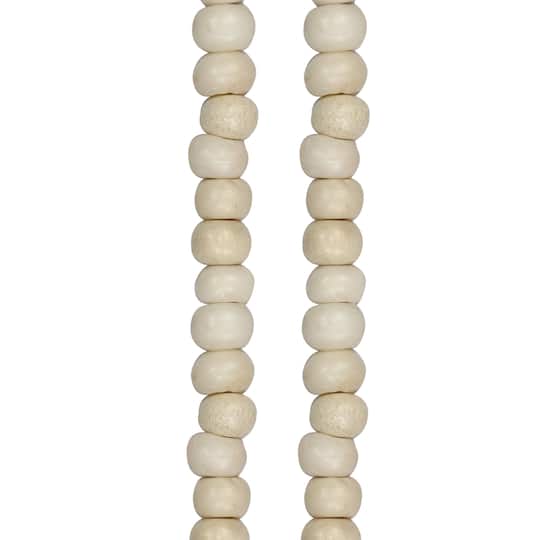 Natural White Bone Round Beads by Bead Landing&#xAE;